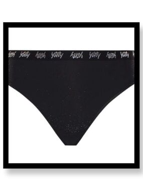 NWT- YITTY Black Shimmer Seamless Bikini Brief
